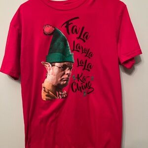 The Office Branded Unisex L 2019 Dwight Schrute RARE T-Shirt Fa La La Ka-Ching